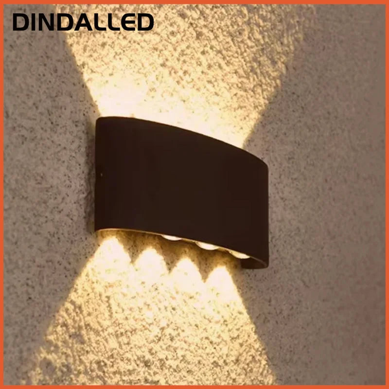 Waterproof Outdoor LED Wall Light for Garden Patio Balcony Warm White Weatherproof