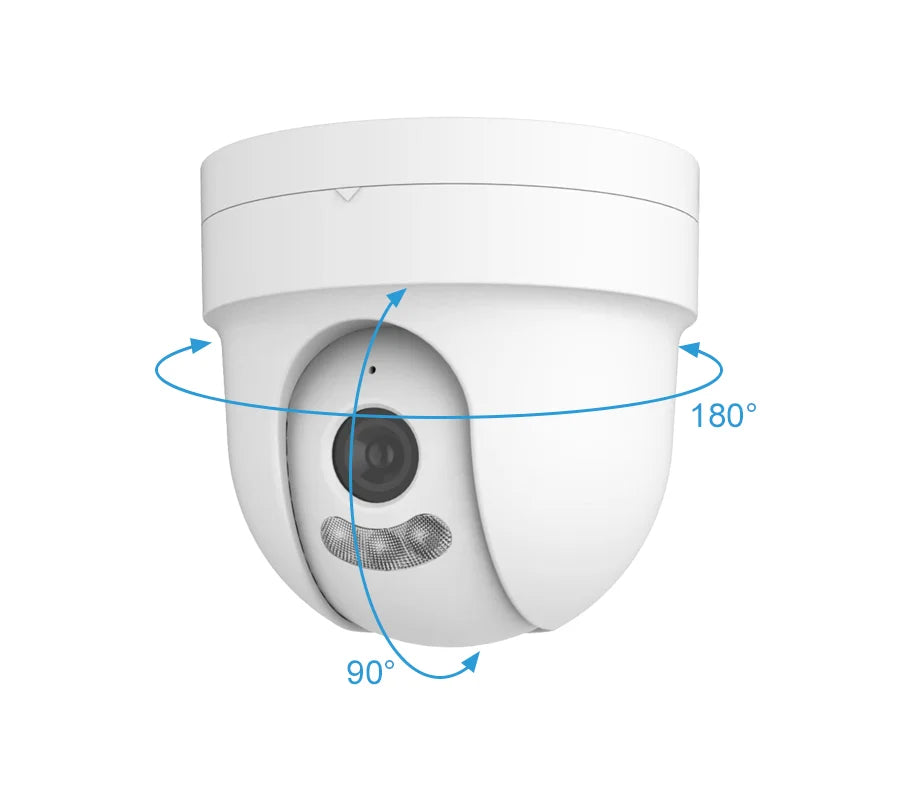 CCTV IP POE Security Dome Camera 4K 5MP 4MP Tow-way Talk Dual Light Video Humanoid Detection ONVIF NVR Surveillance Camera