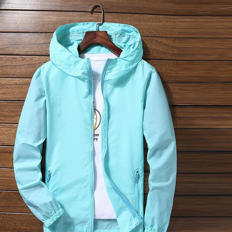 Self running, sun protection, waterproof, UV resistant jacket, men's and women's ultra light jacket, windproof jacket