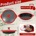 Microwave Grill Pan Non Stick Microwave Grilling Pan with Lids Large Capacity Microwaves Frying Pans for Cooking Kitchen Gadgets