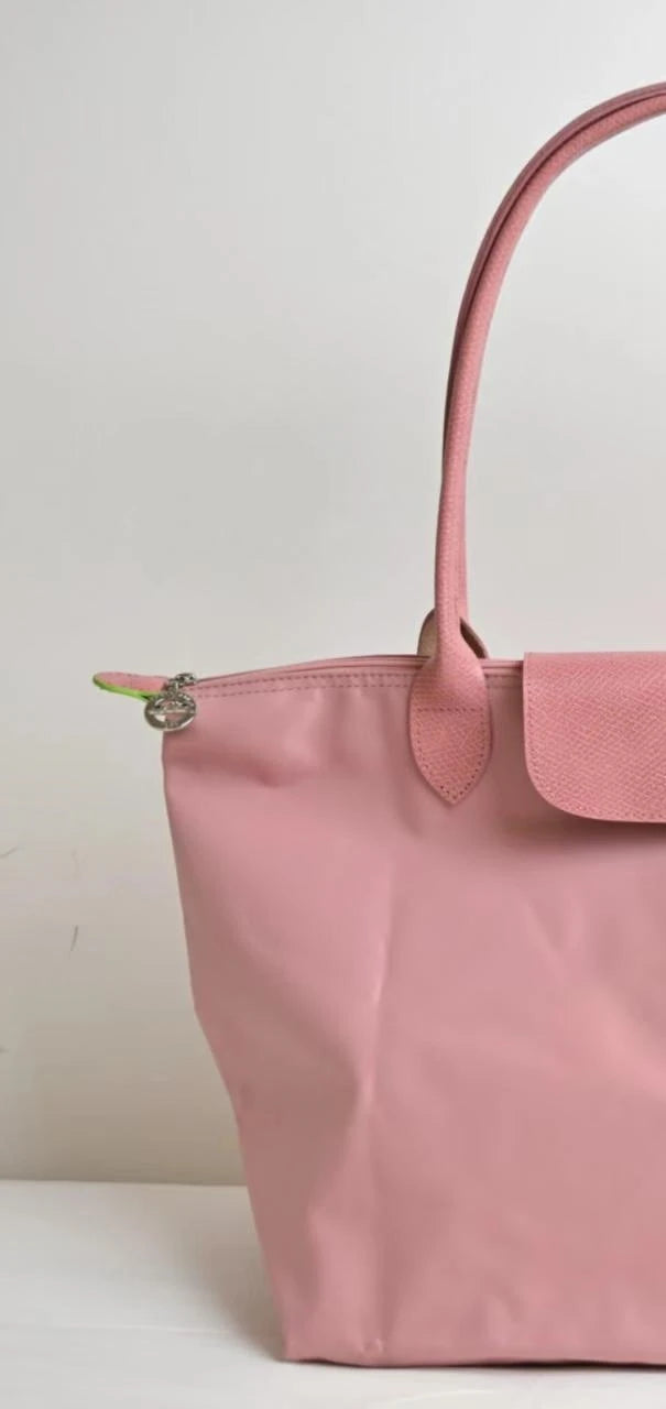 Large, Medium, Small Size French Large Capacity Folding Tote Bag, Fashionable Handheld Commuting Travel Waterproof Nylon Bag