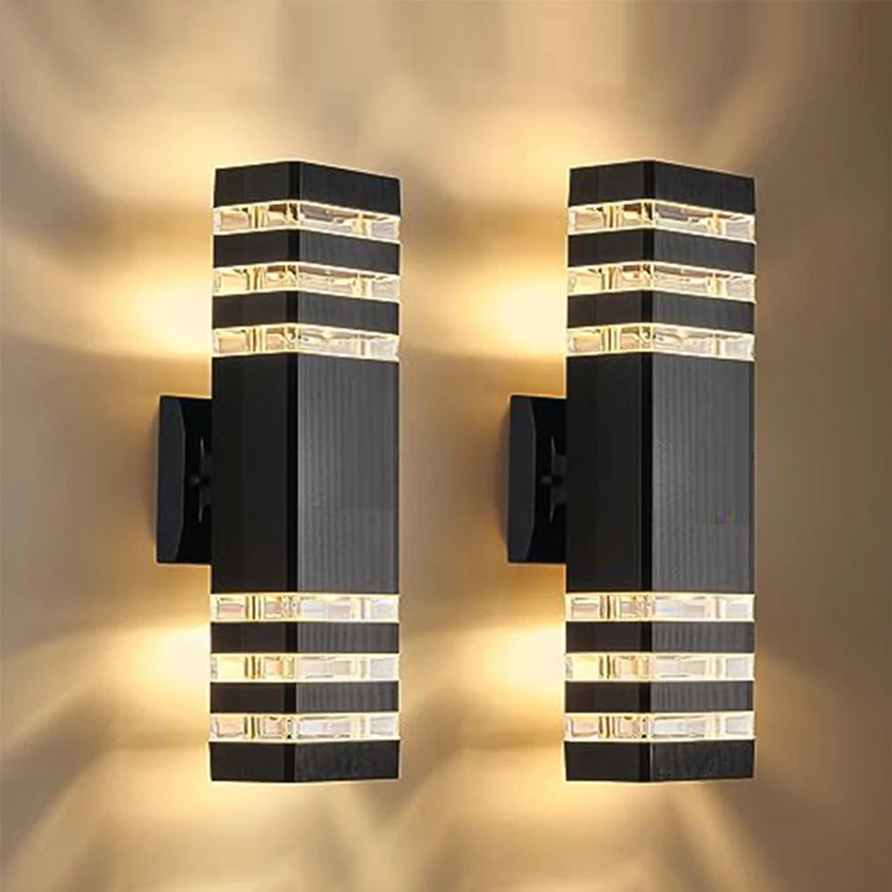 Outdoor LED Wall Lights E27 Up Down Exterior Wall Sconce IP65 Waterproof Led Sconce Lamp for Porch Front Door Garden Wall Lamp
