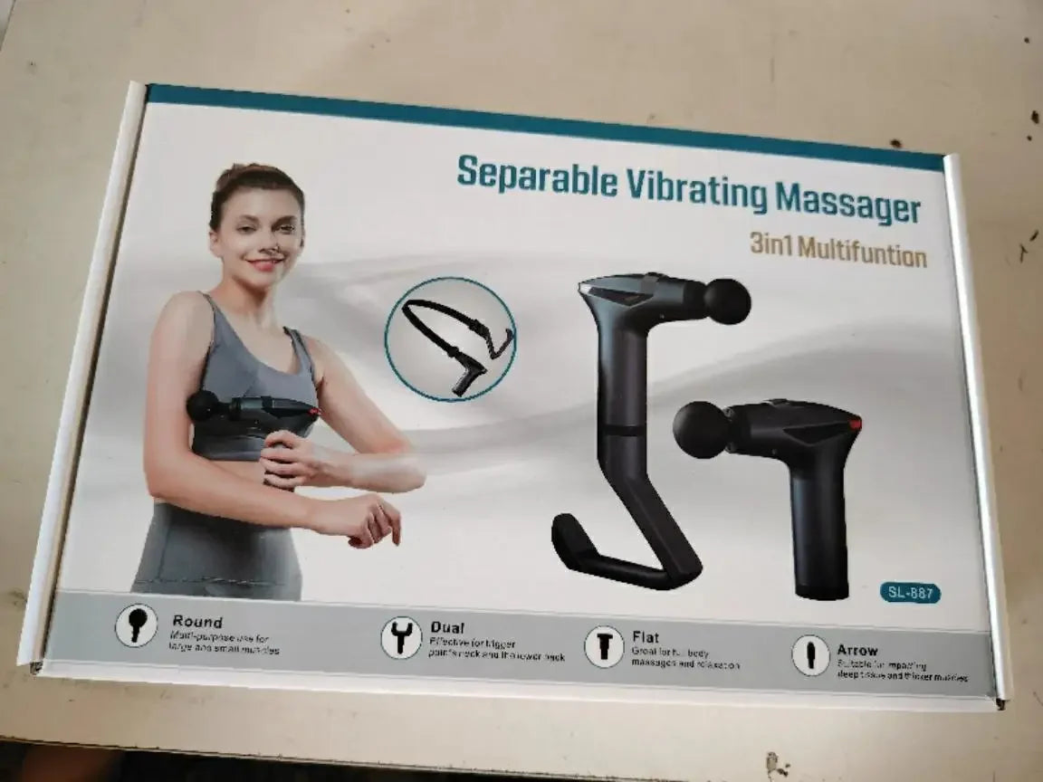 Hot Selling Long-handle Electric Massage Gun Multifunctional for Muscle Relaxation Deep Tissue Percussion