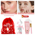 Christmas Skincare Set PDRN Pink Peptide Serum Collagen Night Wrapping Mask Hydrating Repairing Brightening Moisturizing Kit