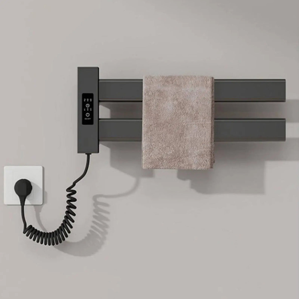 Smart Towel Heating Rack easy Installation Electric Towel Warmer Quick Dehumidifying Lavatory Heater