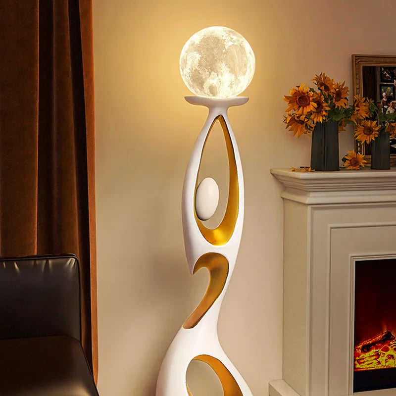 Modern minimalist LED floor lamp, living room, bedroom, study, Nordic Ins style creative remote control dimming vertical lamp, i