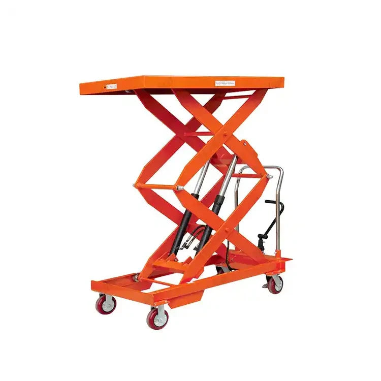Portable 350kg 500kg Manual Hydraulic Small Scissor Lift Table Trolley