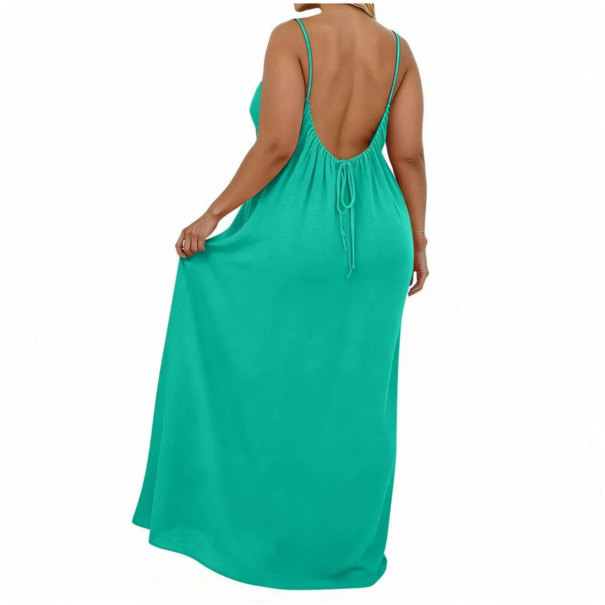 Sexy Suspender Long Dress For Women Plus Size Backless Strappy Maxi Dresses Summer Holiday Beach Party Sundress Robe Vestidos