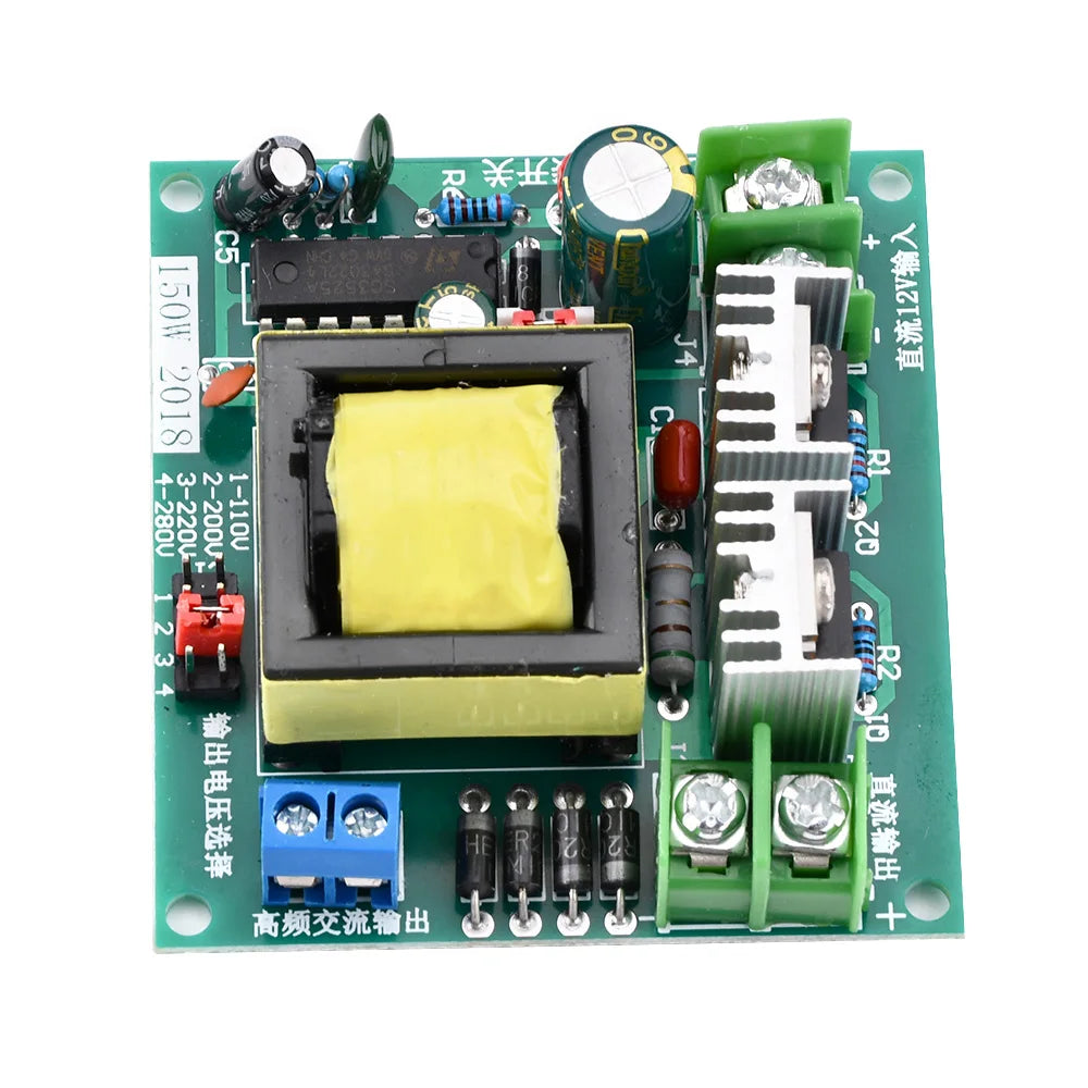 Inverter DC 12V to 110V 200V 220V 280V 150W DC-AC Module Inverse Converter Booster Module Voltage Power Regulator Power Supply