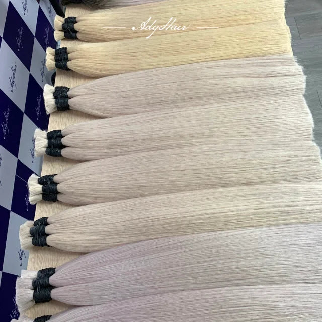2025 Double Drawn Wholesale Premium 100% Virgin Human Bulk Hair With Fast Shipping Vietnamese Customized Factory Supplier Wig