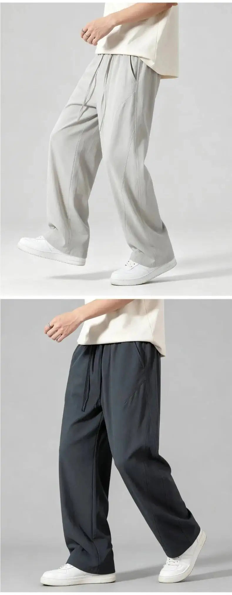 Spring/summer Japanese Retro Work Pants Men Women Breathable Loose Baggy Curved Pants Streetwear Cityboy Casual Balloon Pants
