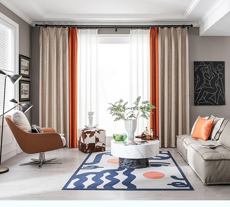 2025 Modern Light Luxury Fully Insulated Blackout Curtain Simple Sunscreen Bedroom Bay Window Curtains Soundproof Study Drapes