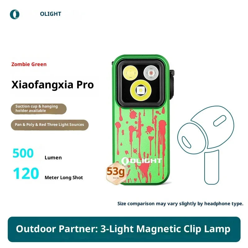 Olight Oclip Pro Outdoor Flashlight Portable Strong Light Camping Torch Long Range Rechargeable 500LM Aluminum Alloy Flashlight