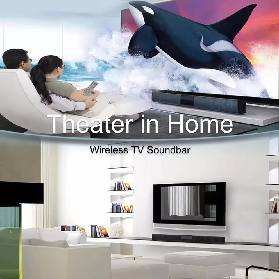 Wireless Subwoofer Soundbar For TV Bluetooth Speaker Sound Bar Box Music Radio FM Big Bocina Bass Blootooth Caixa De Som Coluna