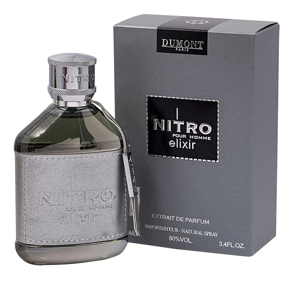 Dumont Nitro Elixir 3.4 Fl Oz Men's Perfume – Bold, Elegant Sensual Scent – Premium Long-Lasting Scent