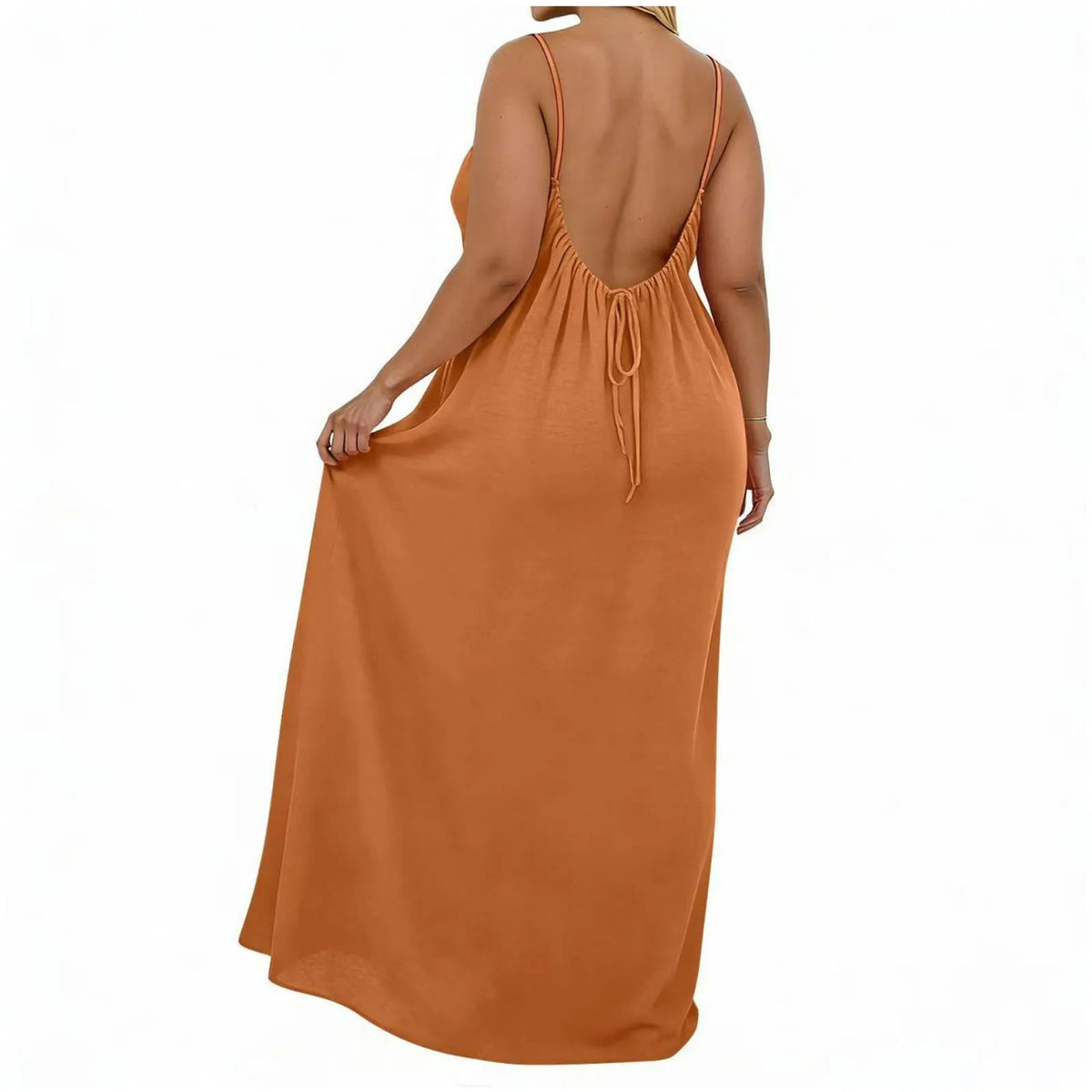 Sexy Suspender Long Dress For Women Plus Size Backless Strappy Maxi Dresses Summer Holiday Beach Party Sundress Robe Vestidos