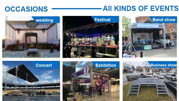 Outdoor Event Band Show Lighting Aluminum Stage Truss With Tent Roof