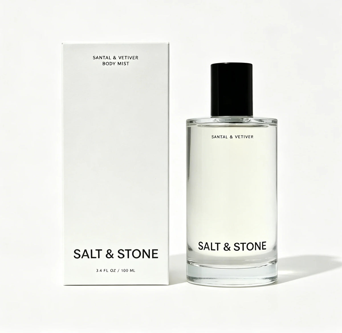 Salt & Stone Sandalwood & Vetiver  Men's & Women's Perfume  Glycerin & Red Algae Moisturizing Fragrance | Vegan, Non-Irritating 100ml