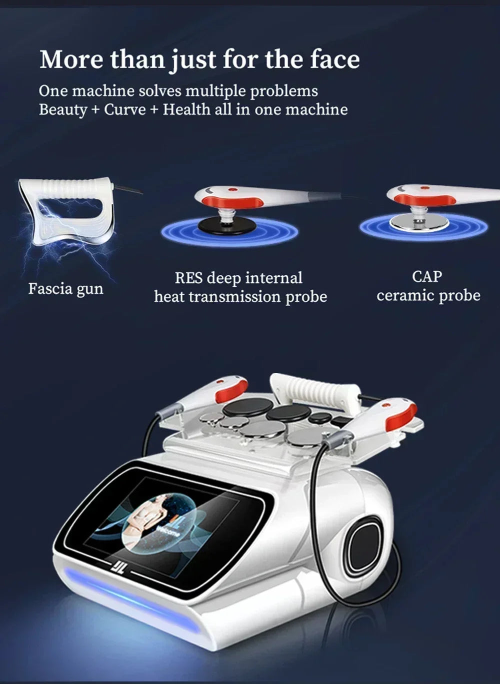 Portable 448KHZ Tecar Therapy RET CET Diathermy Body Sliming Machine Pain Relief Skin Tightening Deep Care 2023 NEW