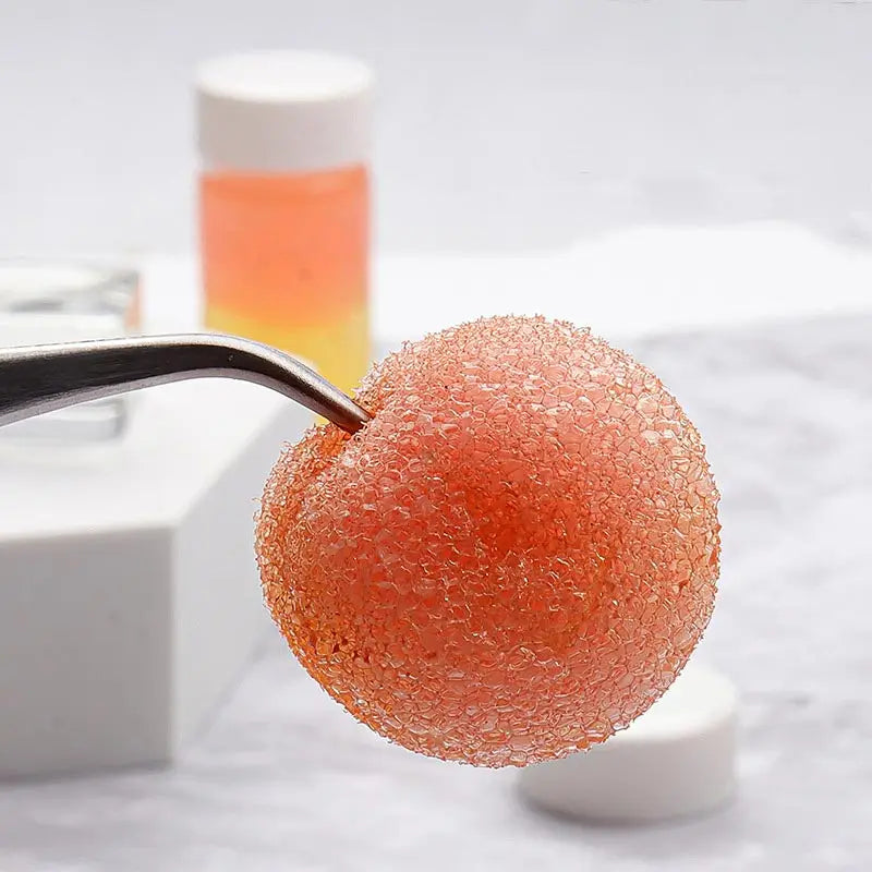 Eyelashes Tweezers Cleaner Eyelash Extension Tweezers Cleaning Tools with Glue Remover Liquid and Sponge Ball Cleaning Glue