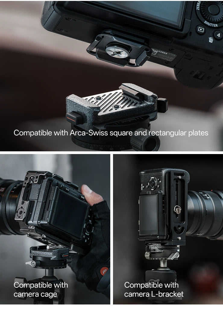 PGYTECH Arca-Type Quick Release Clamp & Plate V2 Set