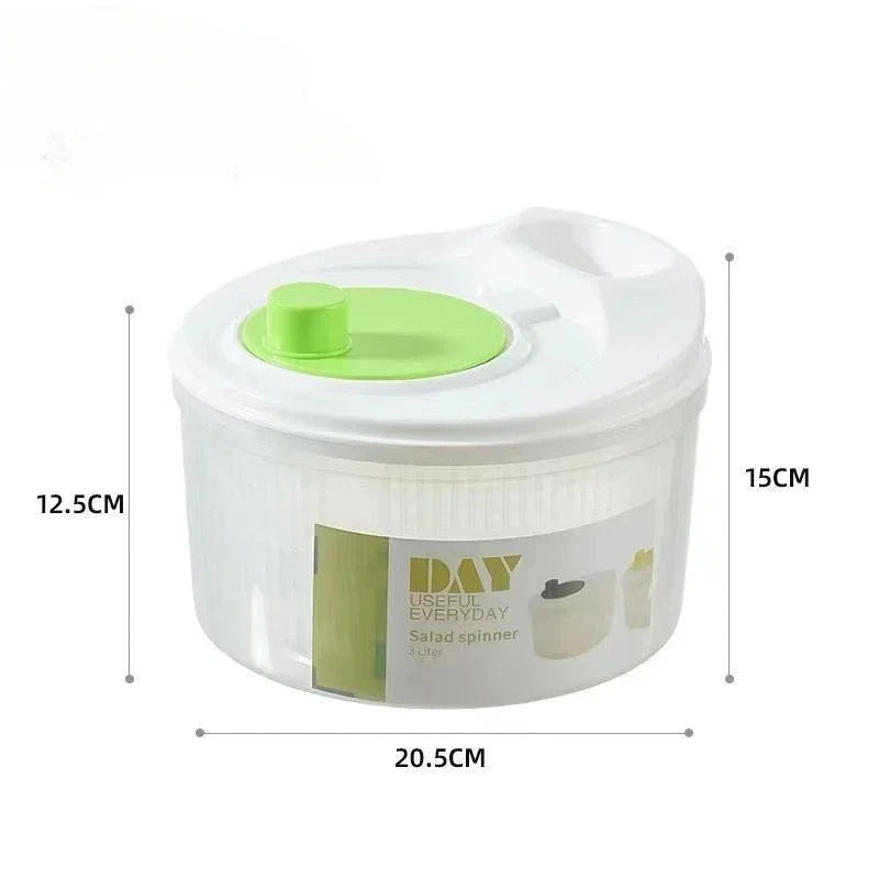 Lettuce Drain Basket  Multifunctional Household Manual Vegetable Dehydrator - Salad Spinner with Fruit,  Home Kitchen Gadgets