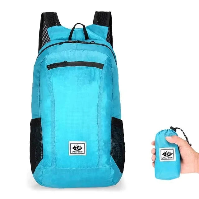 Outdoor Hiking Bag 20L Lightweight Portable Backpack Foldable Waterproof Folding Ultralight Pack for Women Men Travelling Hiking