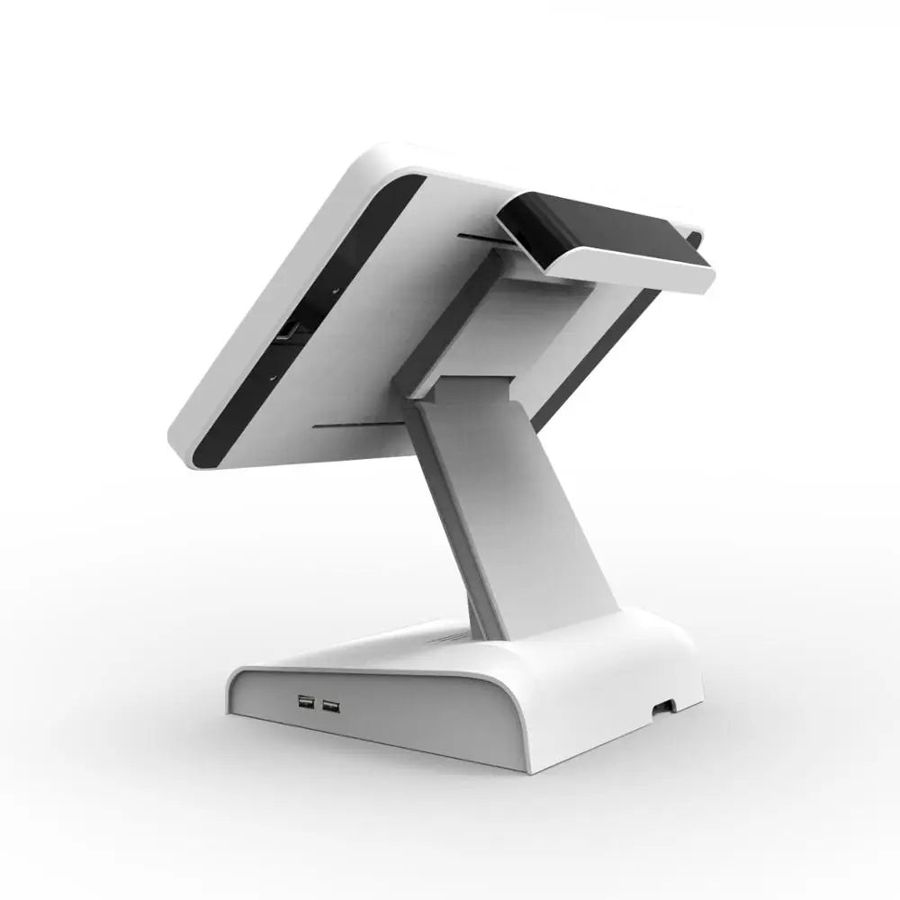 HSPOS 15 Inch All In One Touch Screen POS Machine Cash Register I3 I5 Win 10 System with VFD