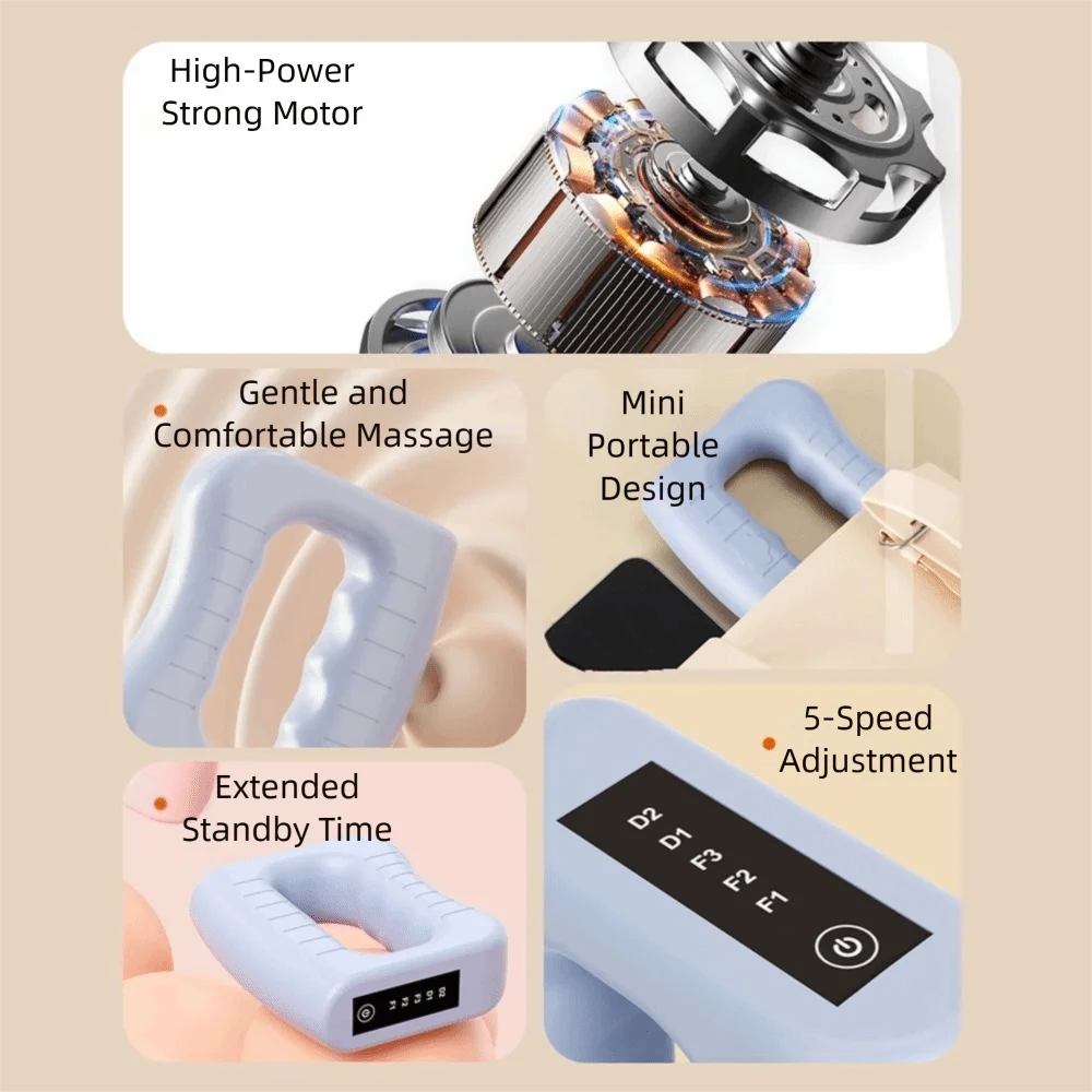 Portable Electric Fascia Massage Ring Adjustable Speed Ergonomic Electric Body Slimming Machine Fat Burning Compact Size