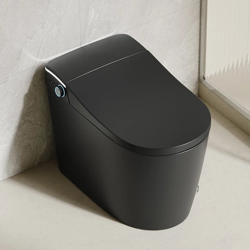 Modern Bathroom Smart Toilet Black Ceramic  Electronic Control Bidet Toilet