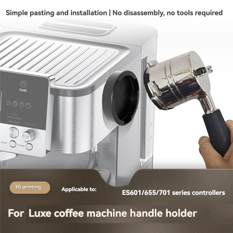 A50Q-Coffee Handle Storage Rack For NINJA ES601 ES655 ES701 Coffee Machine- Wall Mounted Storage Holder No-Punch Design