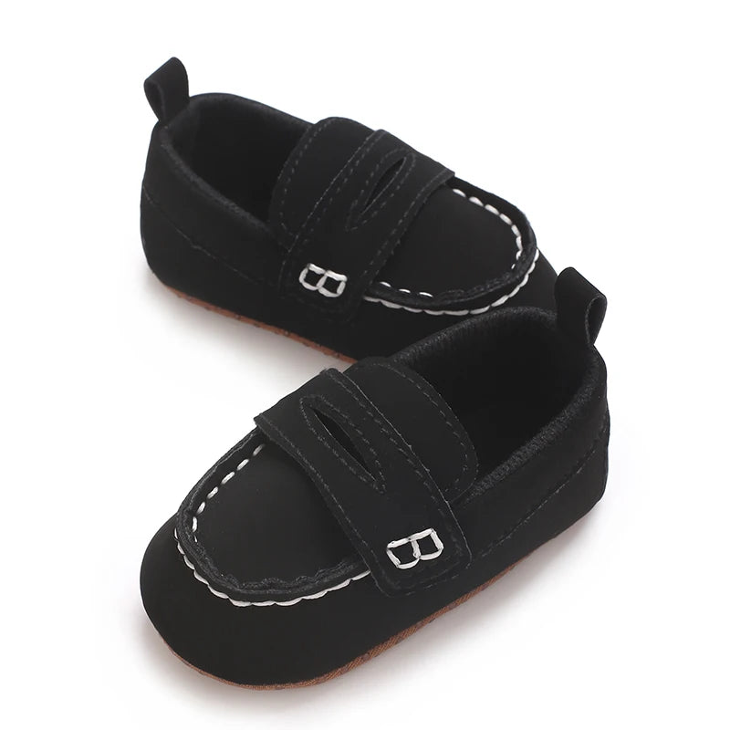 Solid Color Baby Casual Soft Soled Walking Shoes Suitable For 0-1 Year Old Infants And Toddlers Bean Shoes And Forefoot Shoes