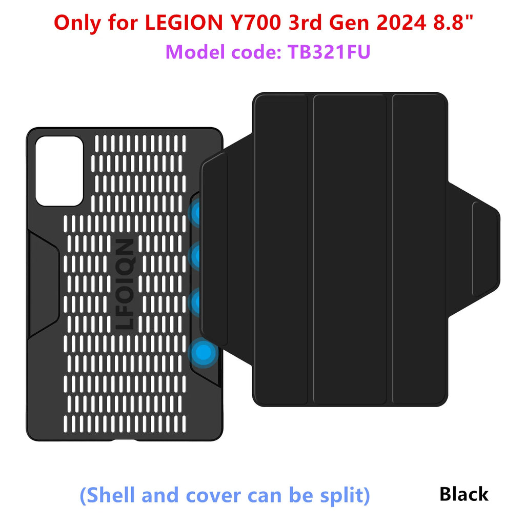 For Lenovo Legion Y700 2026 Case TB323FU Smart Cover Funda for LEGION Y700 5th 4th 3rd 2nd Generation 8.8'' Tablet Magnetic Case