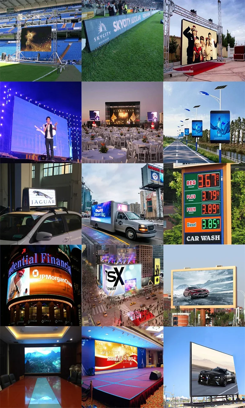 Outdoor P3.91 Full Color LED Display Screen Large  P3.91 500mm 1000mm LED Module Display LED Screen Display Panel