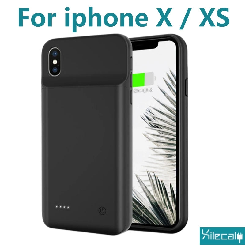 Xilecaly Portable Battery Case for iPhone 17 16 Pro Max 15Pro 13 14 12 mini Charging Case Battery Pack For iphone 7 8 6s SE 2 3