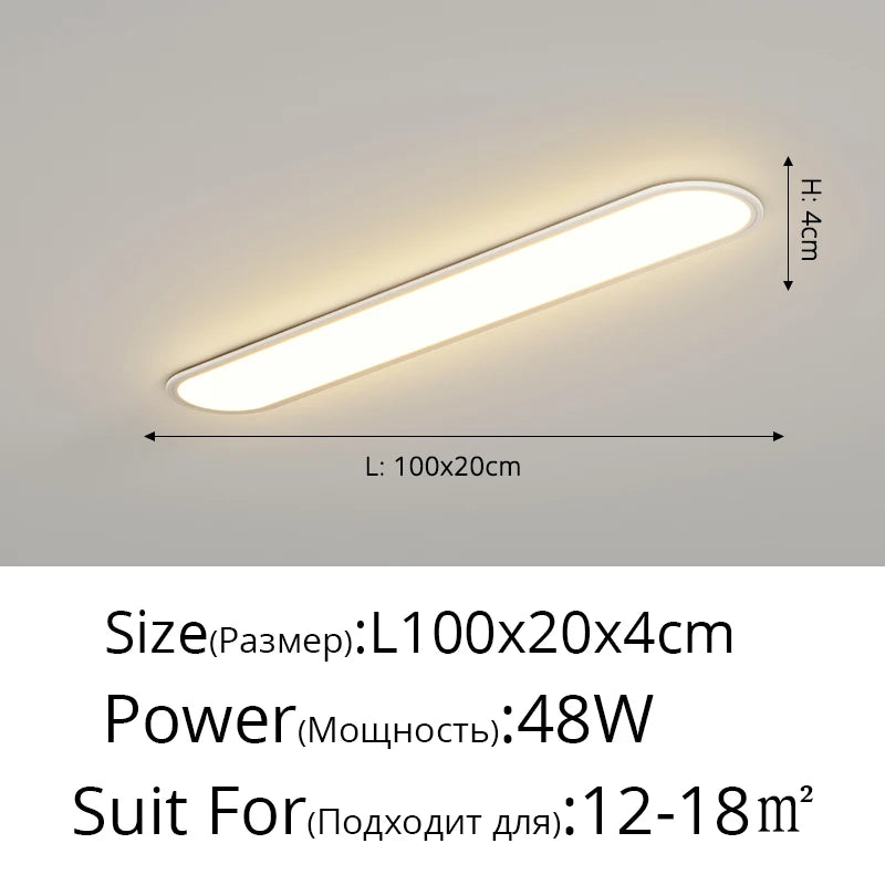 Led Ultra-thin Ceiling Light Long Corridor Aisle Lamp Home Balcony Lamps Simple Cloakroom Bedroom Porch Indoor Lighting Fixtures
