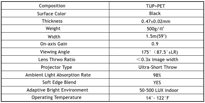 High-quality 72"-150" Laser TV Projector Screen Motorized Floor Rising PET UST ALR Projection Screen Suitable For Home Theater