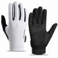 LOOGDEEL Cycling Gloves SBR High Elasticity Shock Absorption Cycling Gloves Lightweight Breathable Non-slip Full-Finger Gloves