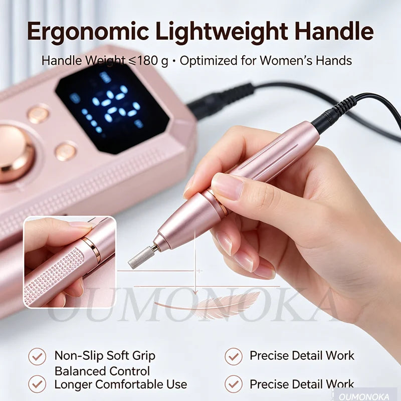 Professional Electric Nail Drill Machine Lathe Kit Nail Sander File for Manicure Cutter Set Art Supplies Salon Grinder Tools