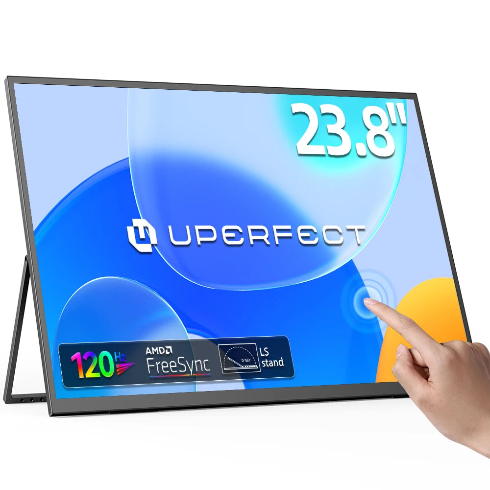 UPERFECT UGame 23.8inch 1080P 120Hz Monitor Gaming For XBox Series X / S PS5 Switch VESA Large Laptop Screen USB C/HDMI Display