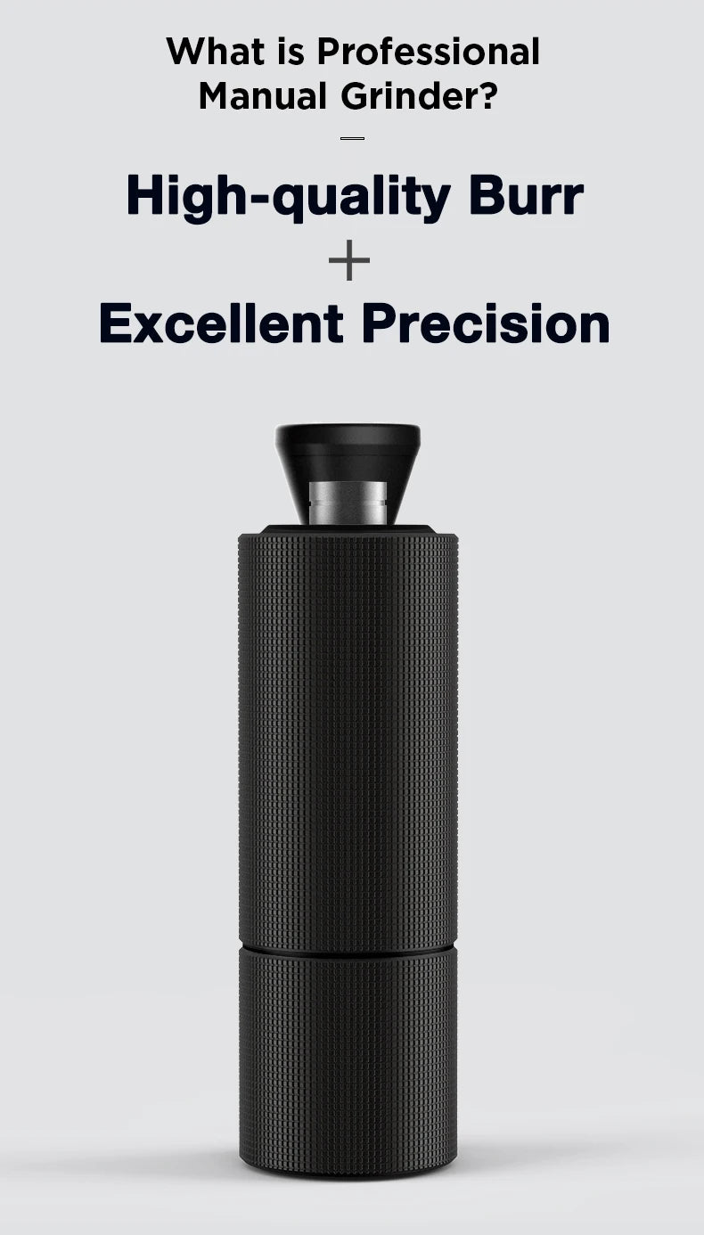 TIMEMORESTORE Chestnut C3 Manual Coffee Grinder S2C Burr High Quality Portable Hand Grinder With Double Bearing Positioning