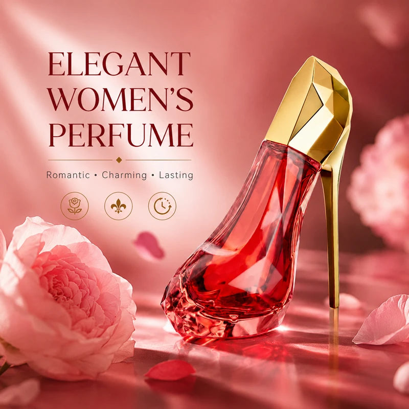 Women EDP Perfume Floral 30ml High Heel Design Long Lasting Eau de Parfum Lover Gift Daily Use Original Brand