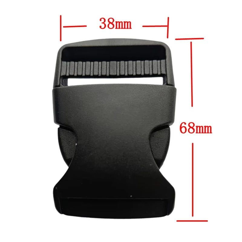 2/5/10Pcs Quick Side Release Buckles 25mm/38mm Adjustable Plastic Clips for Backpack Straps Black Paracord Parachute DIY Gear