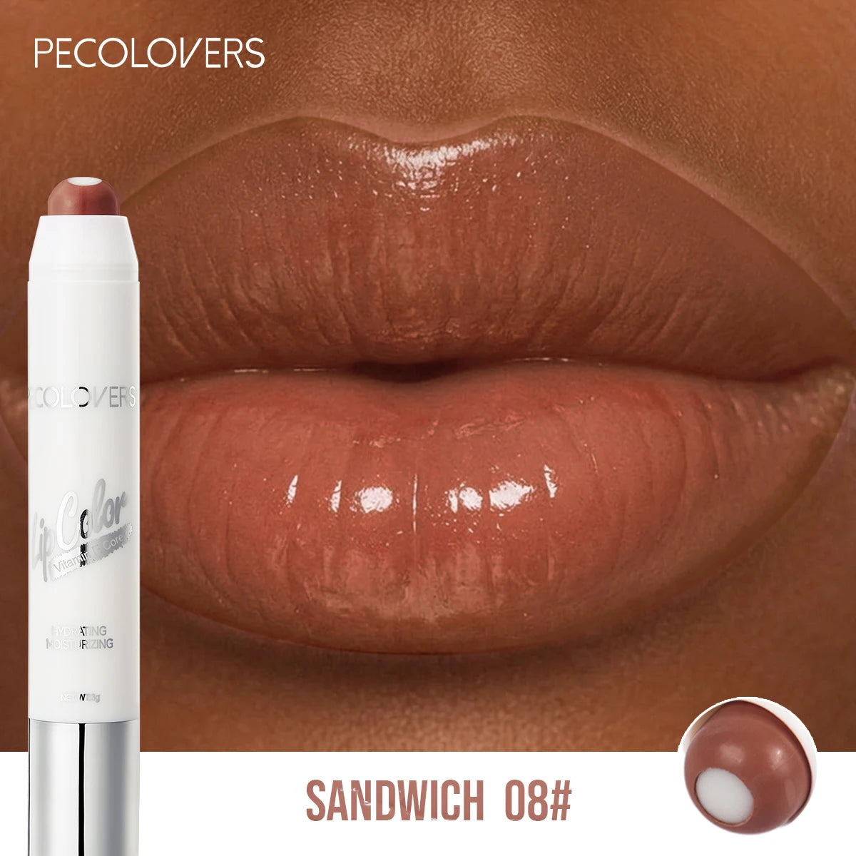 Lipstick - Long-Lasting Lip Tint, Ideal For Everyday Wear, Brown And Red, Lip Cosmetic