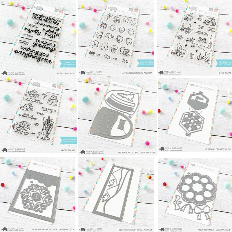2021New Arrival Metal Cutting Dies and Stamps  for DIY Scrapbooking Diary Photo Album Craft Paper Card Making Embossing
