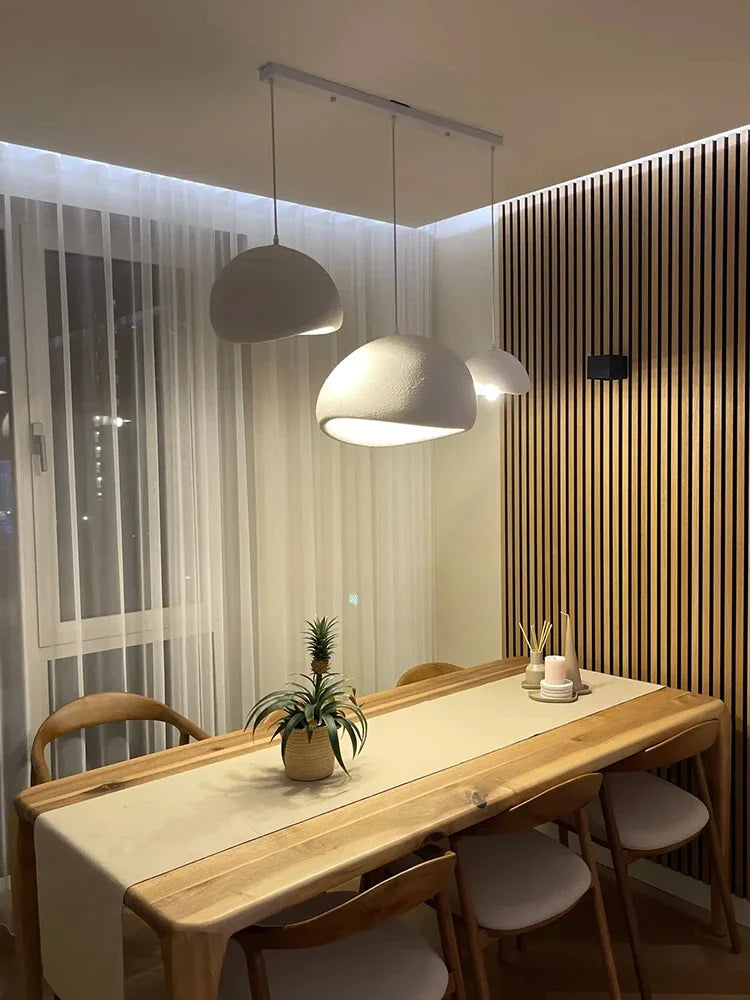 Minimalism Wabi Sabi LED Pendant Lamps For Living Dining Room Restaurant Loft Decor Hanging Chandelier Art Suspension Luminaire