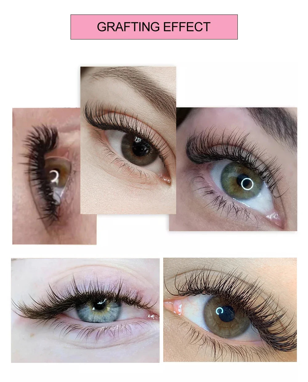 Yelix Flat Ellipse Eyelashes Split Tips Lashes 0.15mm 0.20mm Black Color False Eyelashes Super Soft Natural Eyelash Extension