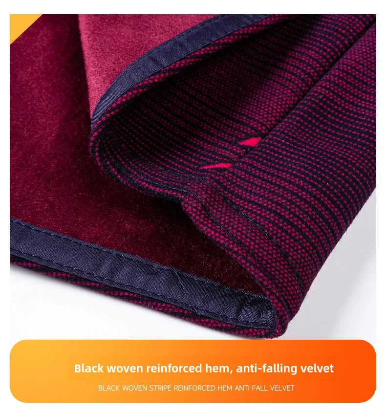 Men's Long-Sleeved Shirt Thickened Warm 7XL8XL Plus Size Autumn/Winter Casual No-Ironing Comfortable Double-Sided Fleece Top