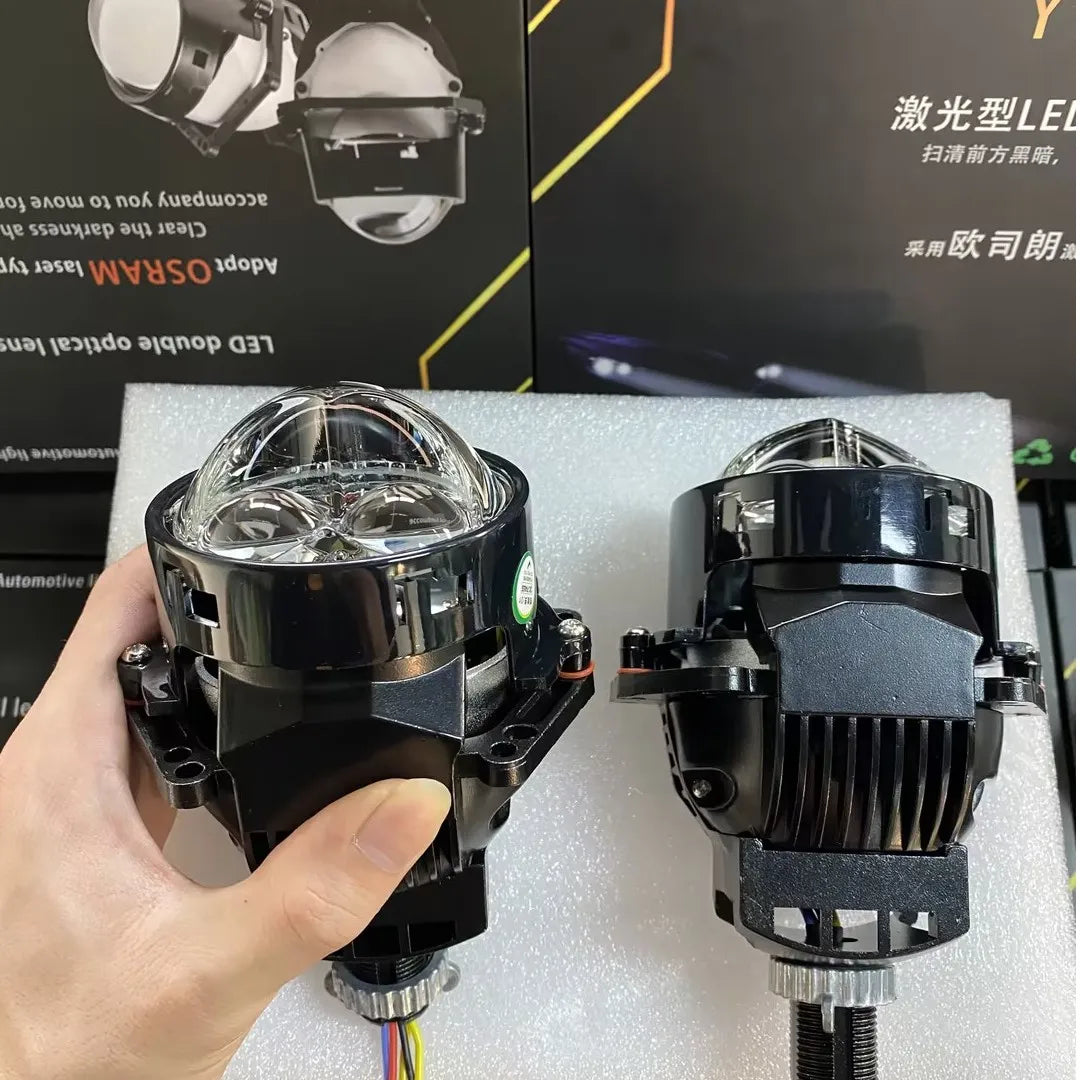 3.0 Dual Laser Direct 100w High and Low Beam Integrated Automotive Front Headlights Automotive Modification Headlights
