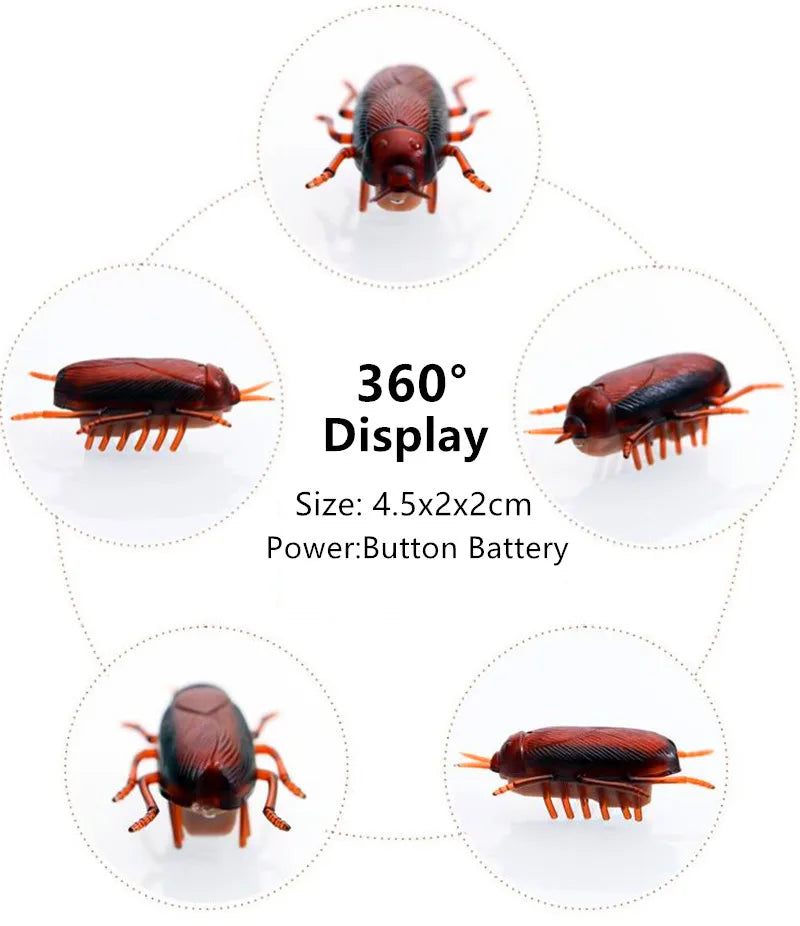 1-10Pcs Funny Electronic Pet Interactive Play Toy For Cats Eletric Running Cockroach Pet Dog Cat Interactive Toy Battery Powered